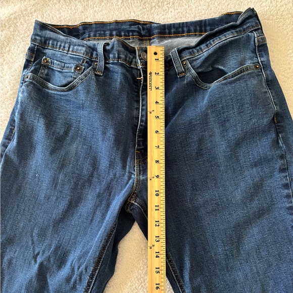 Levi's Dark Blue Straight Men's Jeans W36 L 30 - Picture 9 of 13